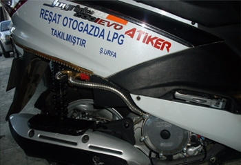 Motosiklete LPG sistemi Montajı